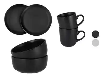 Lidl SILVERCREST Set van 2 borden, kommen of bekers aanbieding
