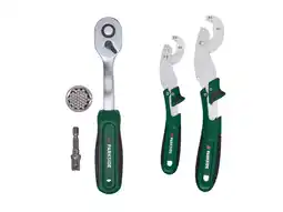 Lidl PARKSIDE Ratel met dopsleutel of universele spansleutelset aanbieding