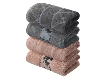 Lidl LIVARNO Set van 2 handdoeken 50 x 100 cm aanbieding