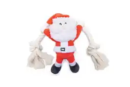 Welkoop Beeztees Kerstman met Touw - Knuffel - Hondenspeelgoed - Rood/Wit - 20x18x9 cm aanbieding