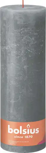 Intratuin Bolsius stompkaars Rustiek Shine groen 200 uur D 10 H 30 cm aanbieding