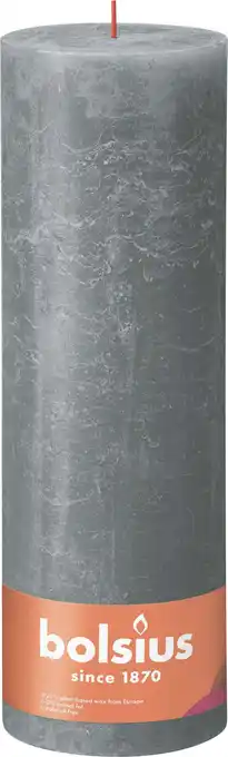 Intratuin Bolsius stompkaars Rustiek Shine groen 200 uur D 10 H 30 cm aanbieding