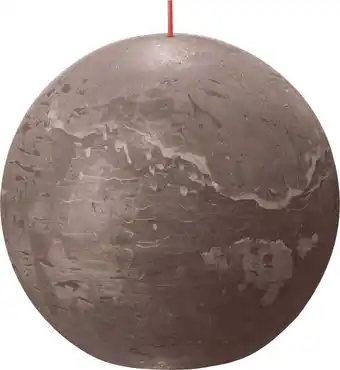 Intratuin Bolsius bolkaars Rustiek Shine taupe 90 uur D 14,5 H 13,4 cm aanbieding
