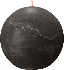 Intratuin Bolsius bolkaars Rustiek Shine antraciet 90 uur D 14,5 H 13,4 cm aanbieding