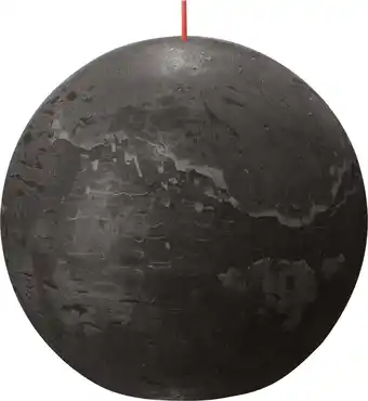 Intratuin Bolsius bolkaars Rustiek Shine antraciet 90 uur D 14,5 H 13,4 cm aanbieding