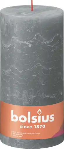 Intratuin Bolsius stompkaars Rustiek Shine groen 125 uur D 10 H 20 cm aanbieding