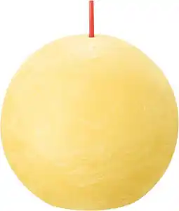 Intratuin Bolsius bolkaars Rustiek Shine geel 25 uur D 7,6 H 7,1 cm aanbieding