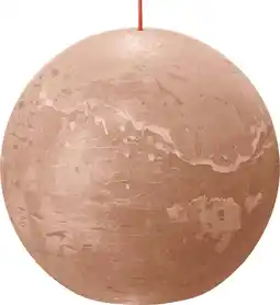 Intratuin Bolsius bolkaars Rustiek Shine beige 90 uur D 14,5 H 13,4 cm aanbieding