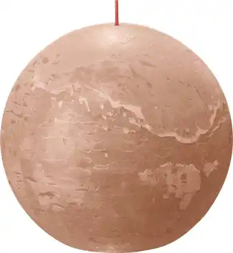 Intratuin Bolsius bolkaars Rustiek Shine beige 90 uur D 14,5 H 13,4 cm aanbieding