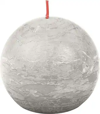 Intratuin Bolsius bolkaars Rustiek Shine grijs 25 uur D 7,6 H 7,1 cm aanbieding