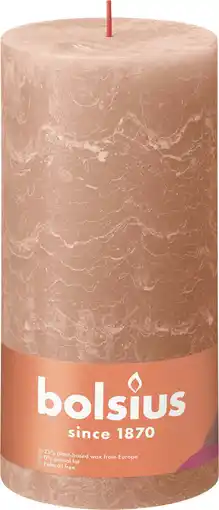 Intratuin Bolsius stompkaars Rustiek Shine beige 125 uur D 10 H 20 cm aanbieding