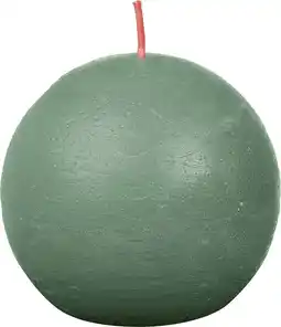 Intratuin Bolsius bolkaars Rustiek Shine donker groen 25 uur D 7,6 H 7,1 cm aanbieding