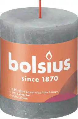 Intratuin Bolsius stompkaars Rustiek Shine groen 35 uur D 6,8 H 8 cm aanbieding