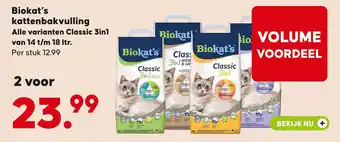 Pets Place Biokat's kattenbakvulling aanbieding