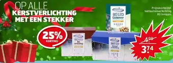 Trekpleister Op alle kerstverlichting met een stekker aanbieding