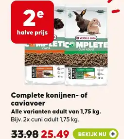 Pets Place Complete konijnen- of caviavoer aanbieding