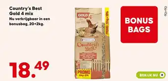 Pets Place Country's Best Gold 4 mix aanbieding