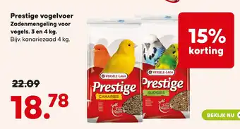Pets Place Prestige vogelvoer aanbieding