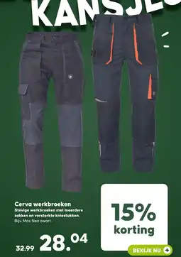Pets Place Cerva werkbroeken aanbieding