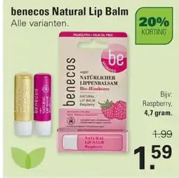 De Online Drogist Benecos Natural Lip Balm aanbieding