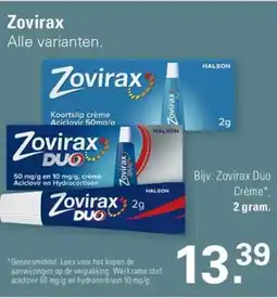 De Online Drogist Zovirax Alle varianten aanbieding