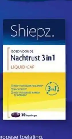De Online Drogist Shiepz Nachtrust 3in1 Liquid Cap aanbieding