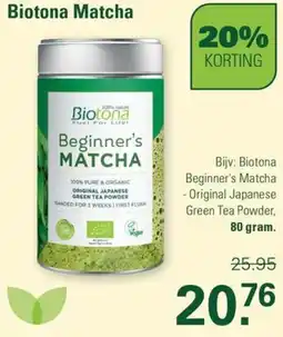 De Online Drogist Biotona Matcha aanbieding