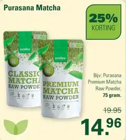 De Online Drogist Purasana Matcha aanbieding