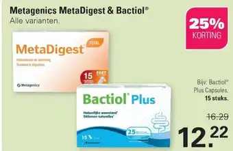 De Online Drogist Metagenics MetaDigest & Bactiol aanbieding