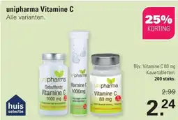 De Online Drogist unipharma Vitamine C aanbieding