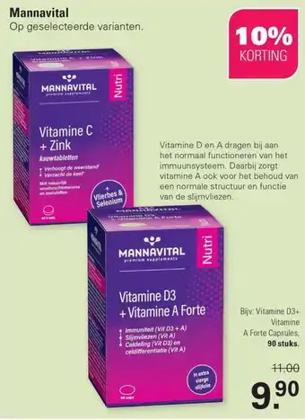 De Online Drogist Mannavital aanbieding