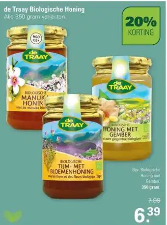 De Online Drogist de Traay Biologische Honing aanbieding