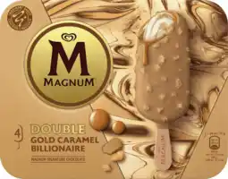 Dekamarkt Ola Magnum double gold choc.billion 4 stuks aanbieding