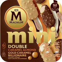 Dekamarkt Ola Magnum mini double gold caramel billionair 6 st aanbieding
