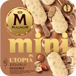 Dekamarkt Ola Magnum mini double hazelnut 6 st aanbieding