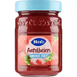 Dekamarkt Hero Jam 40% minder zoet aardbei aanbieding