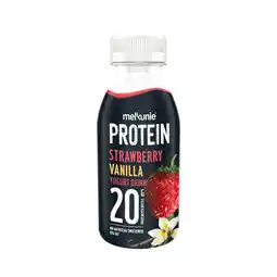 Dekamarkt Melkunie Protein yoghurt drink aardbei vanille aanbieding