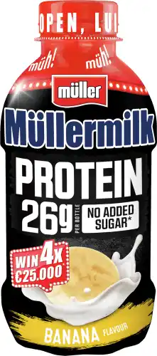 Dekamarkt Müllermilk protein banaan aanbieding