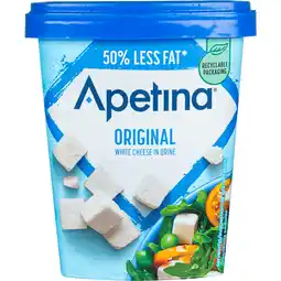 Dekamarkt Apetina Witte kaasblokjes light aanbieding