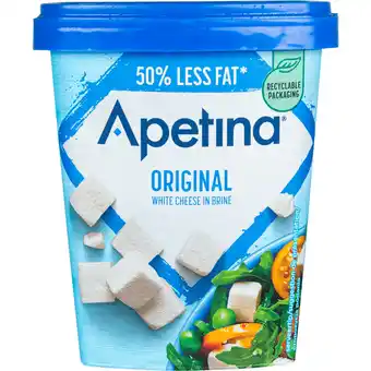Dekamarkt Apetina Witte kaasblokjes light aanbieding