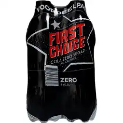 Dekamarkt First Choice Cola zero sugar aanbieding