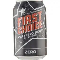 Dekamarkt First Choice Cola Cola zero sugar aanbieding