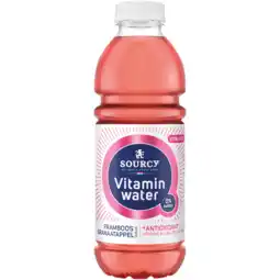 Dekamarkt Sourcy Vitaminwater framboos-granaatappel aanbieding