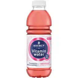 Dekamarkt Sourcy Vitaminwater framboos-granaatappel aanbieding