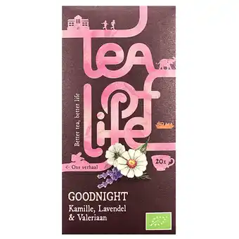 Dekamarkt Tea of Life Goodnight bio kamil lavend valeriaan 20 st aanbieding