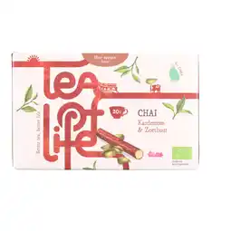 Dekamarkt TEA OF LIFE Chai kardemom & zoethout 20 zk aanbieding