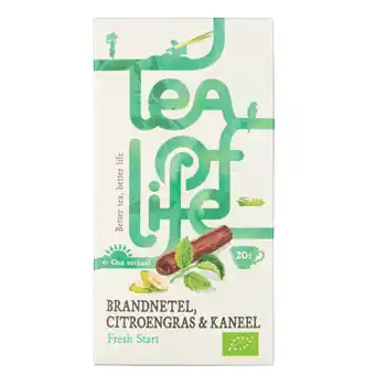 Dekamarkt Tea of Life Fresh start brandn.citroengr kaneel 20 zk aanbieding