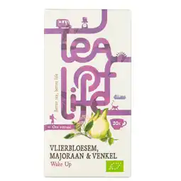 Dekamarkt Tea of Life Wake up vlierbloes majoraan venk 20 zk aanbieding