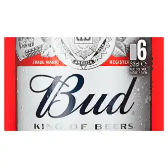 Dekamarkt Bud Pilsener 6x33 cl aanbieding