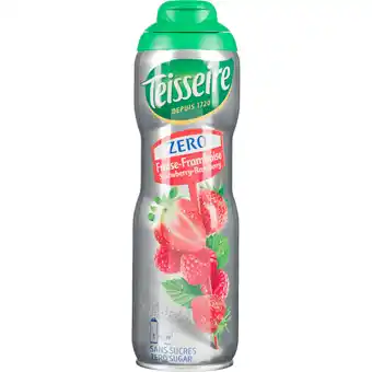 Dekamarkt Teisseire Limonadesiroop aardbei framboos 0% aanbieding